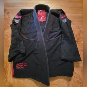 Hyperlyte Grappling Kimono in Black and Red